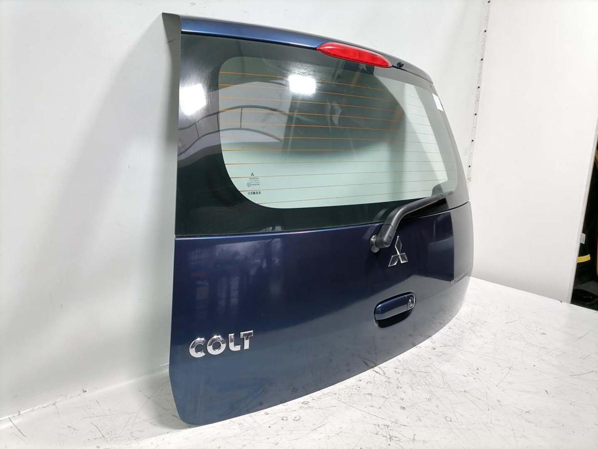 Mitsubishi Colt Z30 original Heckklappe mit Heckscheibe T43 Blau 5-T&uuml;rer Bj.2005